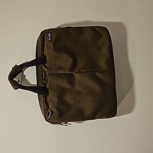 Jack Spade Greene St. Canvas Messenger Bag Army Green Men's Computer Laptop